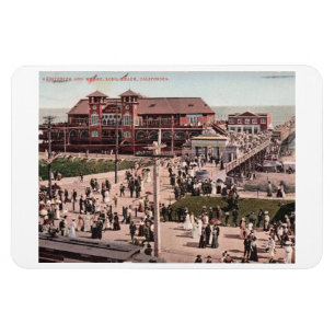 Íman Long Beach CA, Califórnia, 1907 Vintage