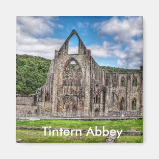 Íman Long View of Ancion Abbey, País de Gales, Reino Un