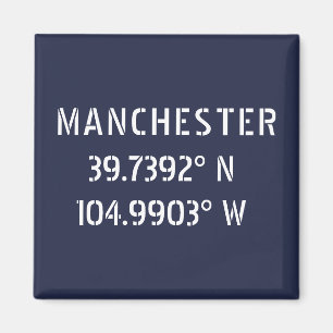 Íman Longitude de Manchester Latitude