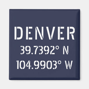 Íman Longitude do Latitude Denver