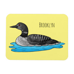 Íman Loon bird cartoon illustration