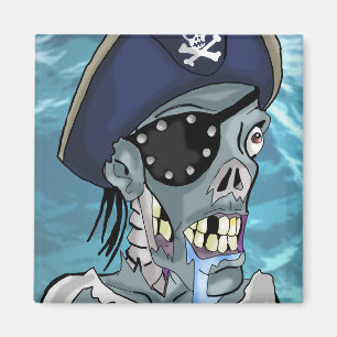 Íman Looney Pirate Zombie Magnet