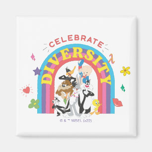 Íman LOONEY TUNES™ - Celebrate Diversity Pride Rainbow