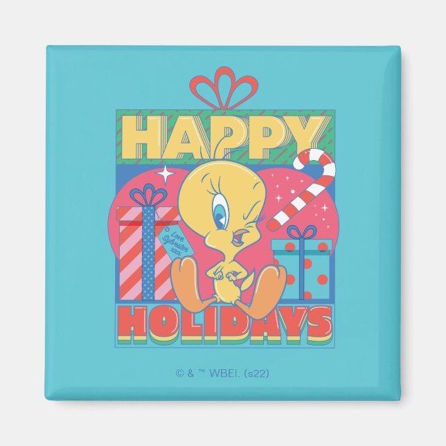 Íman LOONEY TUNES™ | TWEETY™ Felizes Festas (Frente)
