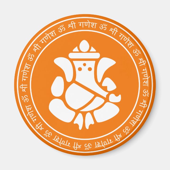 Íman Lord Ganesha - Sinal Magnets (Frente)