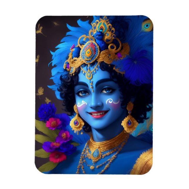 Íman Lord Krishna Indian Deus Deity (Vertical)