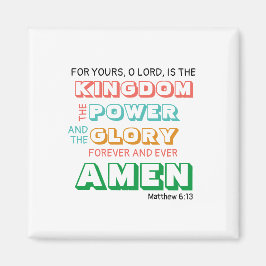 Íman Lord's Prayer KINGDOM POWER GLORY Christian