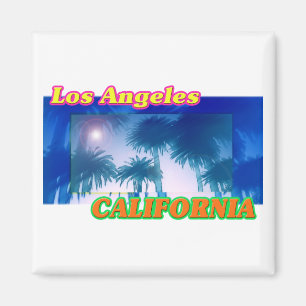Íman "Los Angeles CALIFÓRNIA" Palm Trees Magnet