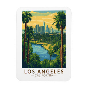 Íman Los Angeles Califórnia Viagem Arte Vintage