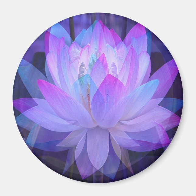 Íman Lotus em azul... (Frente)
