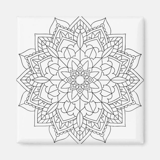 Íman Lotus Flower Mandala (Frente)