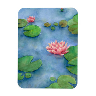 Íman Lotus flower watercolor