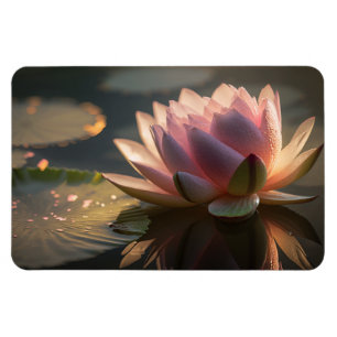 Íman Lotus Rosa no Magnete de Fotografia da Manhã