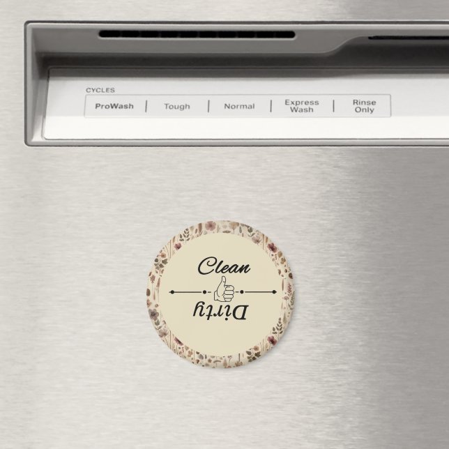 Íman Louça de Flor Pressionada de Herbário Antigo para  (In Situ (Dishwasher))