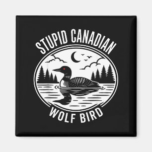 Íman Loucura de pássaro lobo canadense aquecido meme de