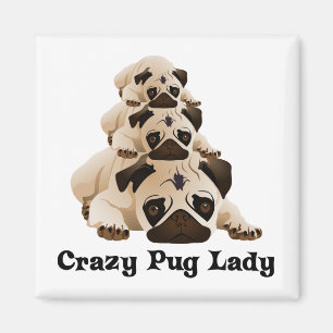Íman Loucura Pug Lady