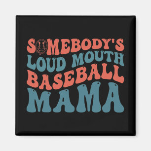 Íman Loudmouth Baseball Mama