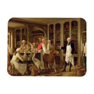 Íman Louis Jean Marie Daubenton (1716-99) em seu Labora