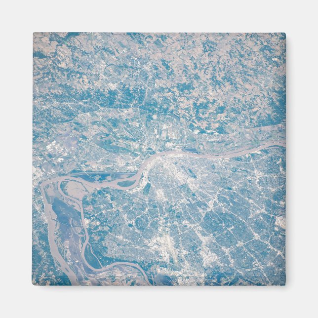 Íman Louis, Missouri Ao Longo Do Rio Mississippi. (Frente)