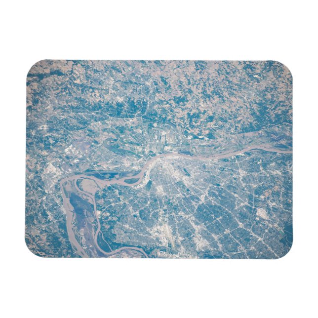 Íman Louis, Missouri Ao Longo Do Rio Mississippi. (Horizontal)