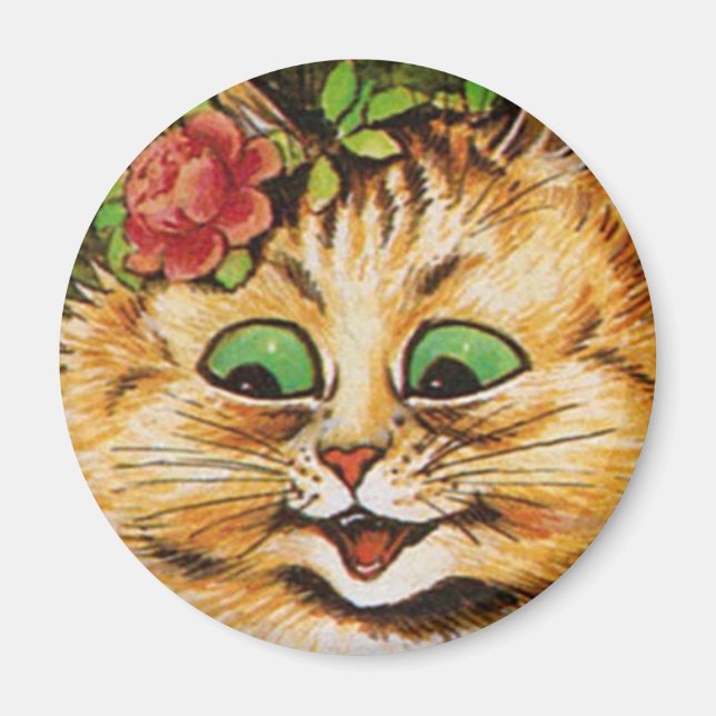 Íman Louis Wain cat Magnet (Frente)