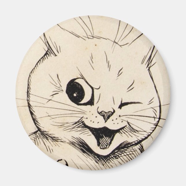 Íman Louis Wain cat Magnet (Frente)