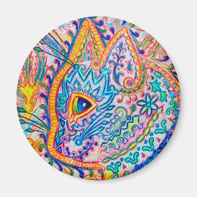 Íman Louis Wain cat Magnet (Frente)