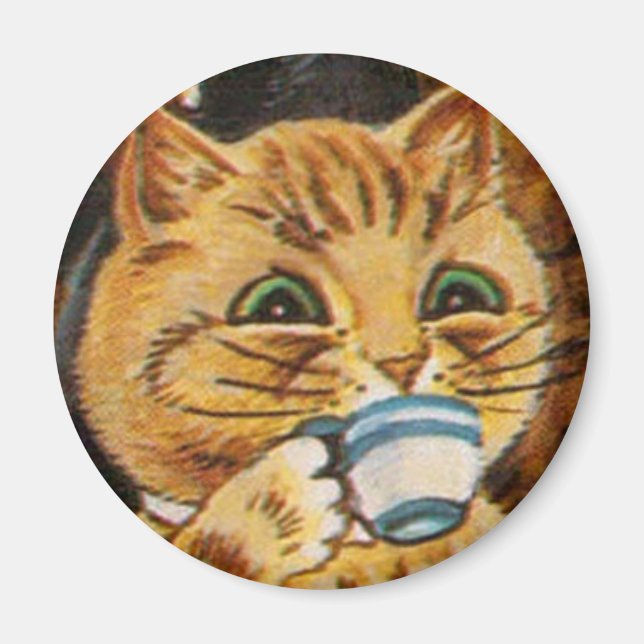 Íman Louis Wain cat Magnet (Frente)