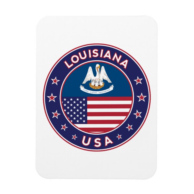 Íman Louisiana, capa de telefone de Louisiana, adesivo, (Vertical)