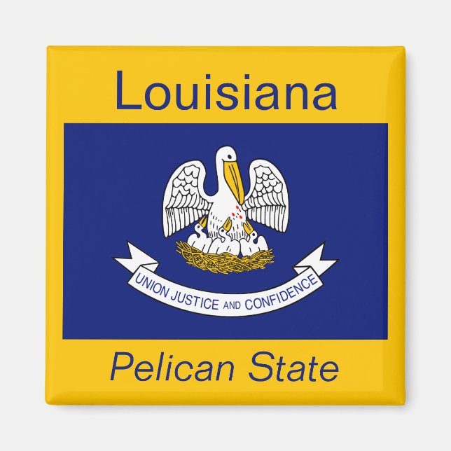Íman Louisiana Flag Magnet (Frente)