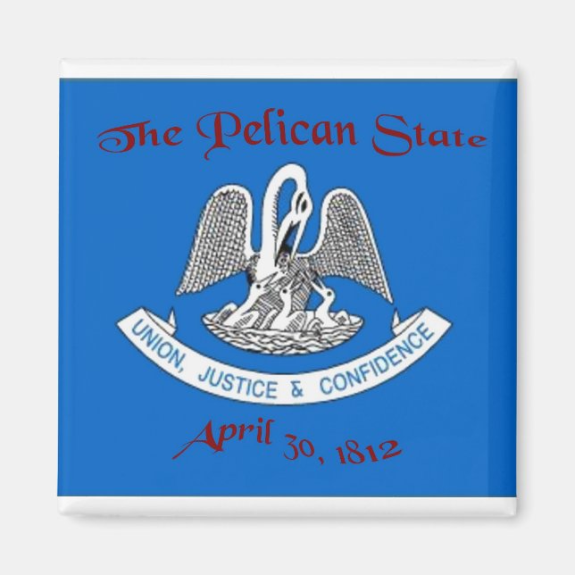 Íman Louisiana Flag Magnet (Frente)