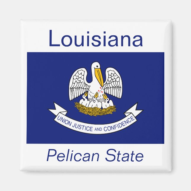 Íman Louisiana Flag Magnet (Frente)
