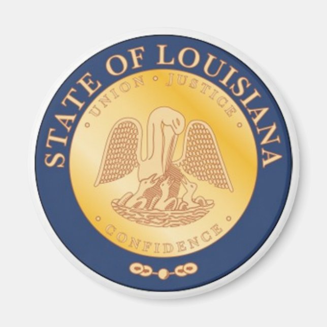 Íman Louisiana State Seal Magnet (Frente)