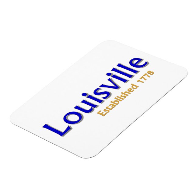 Íman Louisville criou um ímã de fotos flexível de 3"x4" (Left Side)