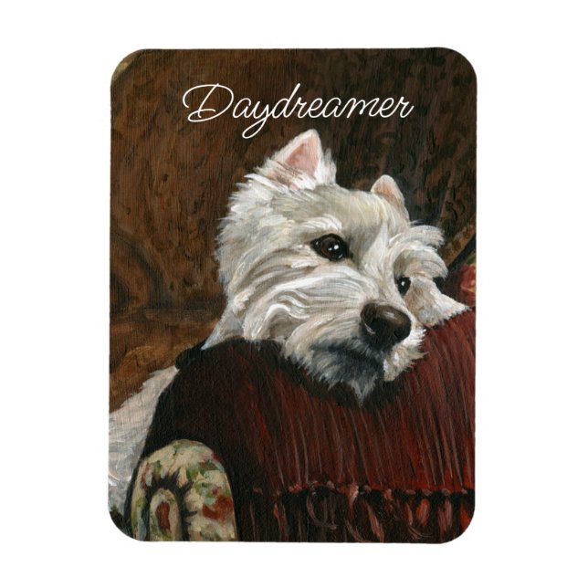 Íman Lounging Westie em Sofa (Vertical)