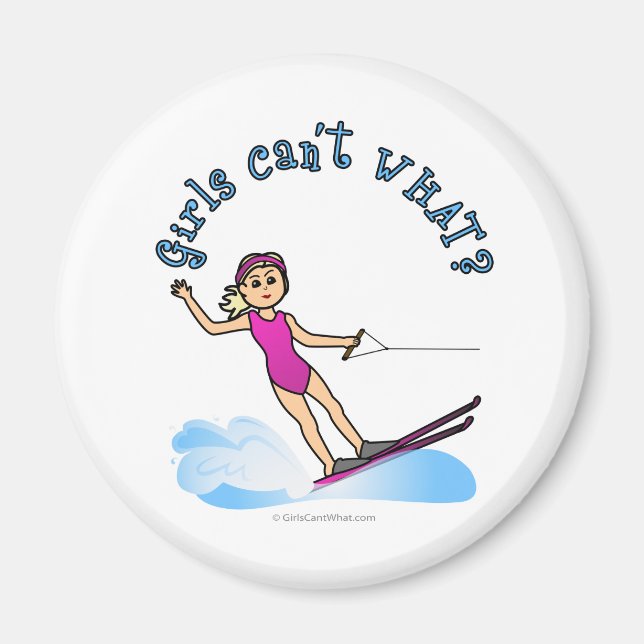 Íman Loura Female Water Skier (Frente)