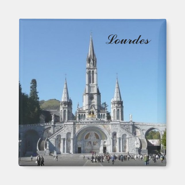 Íman Lourdes - basilica - basilique - France (Frente)