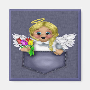 Íman Louro do anjo do bolso