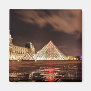Íman Louvre, Paris, França, fotografia cênica