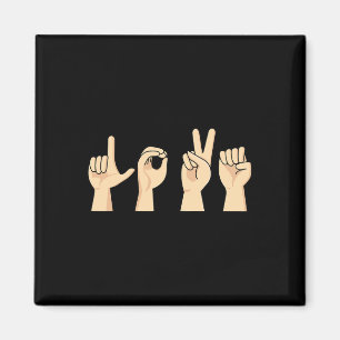 Íman Love ASL Dia de os namorados Cute Sign Language Aw