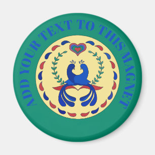 Íman Love Birds Hex Sinal Neerlandês Magnet