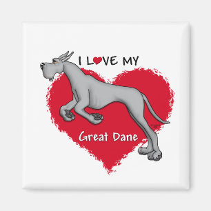 Íman Love Black Great Dane
