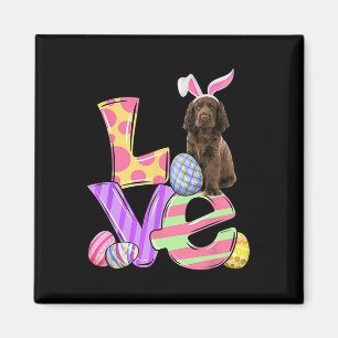 Íman Love Bunny Sus Spaniel Dog Easter Ovos Dia da Pásc