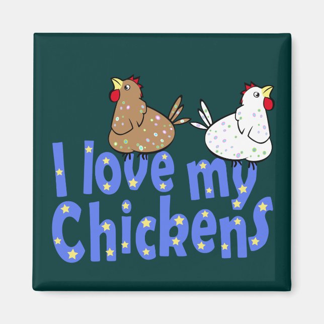 Íman Love Chickens Magnet (Frente)