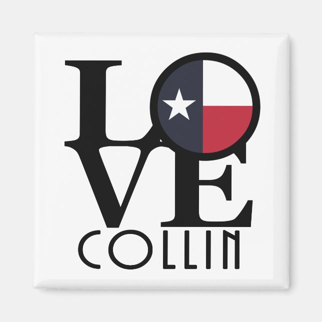 Íman LOVE Collin Texas (Frente)