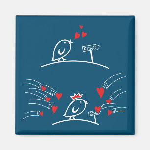 Íman LOVE ECHO - Comic Birds Tweetlercools 2