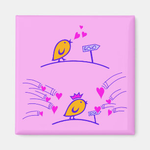 Íman LOVE ECHO - Comic Birds Tweetlercools 3