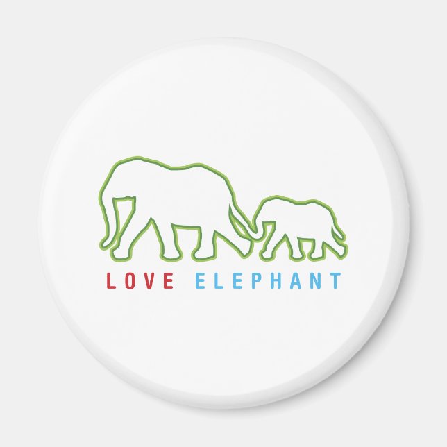 Íman Love Elephant (Frente)