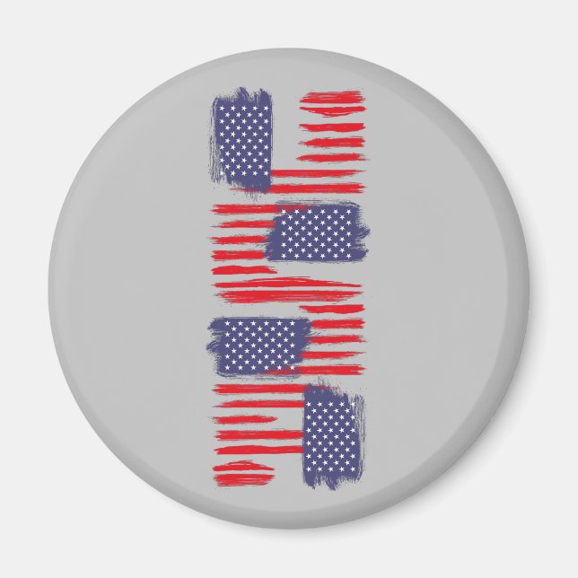 ÍMAN LOVE FLAG USA/EEUU TEXT BRUSH STROKE BY MASANSER P (Frente)
