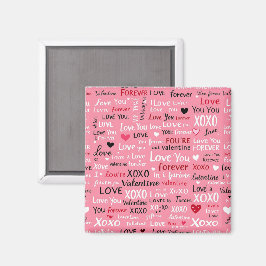 Íman Love Forever - Padrão de Tipografia do Dia de os n